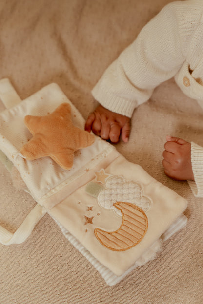 Livre d'activités en tissu pour poussette - Newborn Naturals
