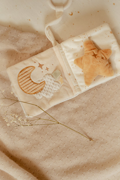 Livre d'activités en tissu pour poussette - Newborn Naturals
