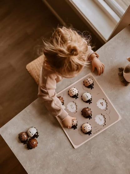 Puzzle en bois – Coccinelles à compter