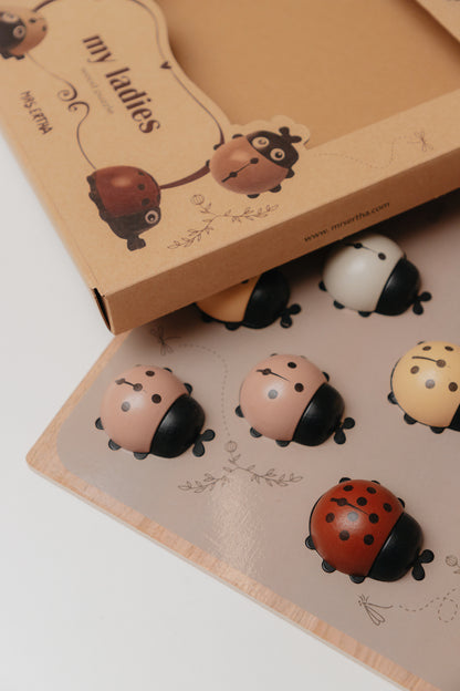 Puzzle en bois – Coccinelles à compter