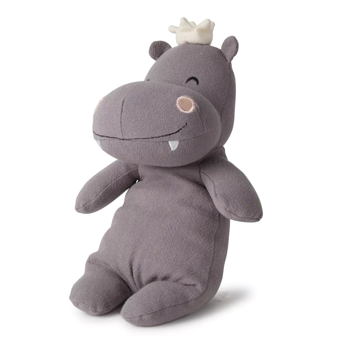 Peluche Hippopotame avec couronne