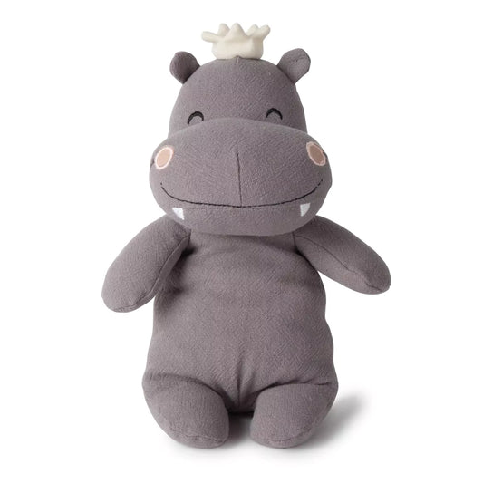 Peluche Hippopotame avec couronne