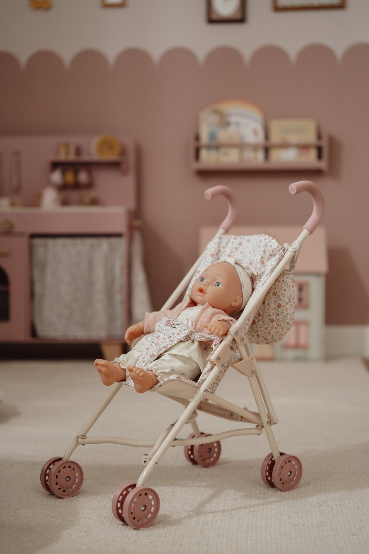 Poussette pour poupee avec bebe