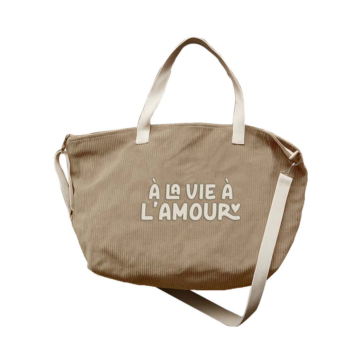 Sac cabas XL - Velours - À la vie à l'amour