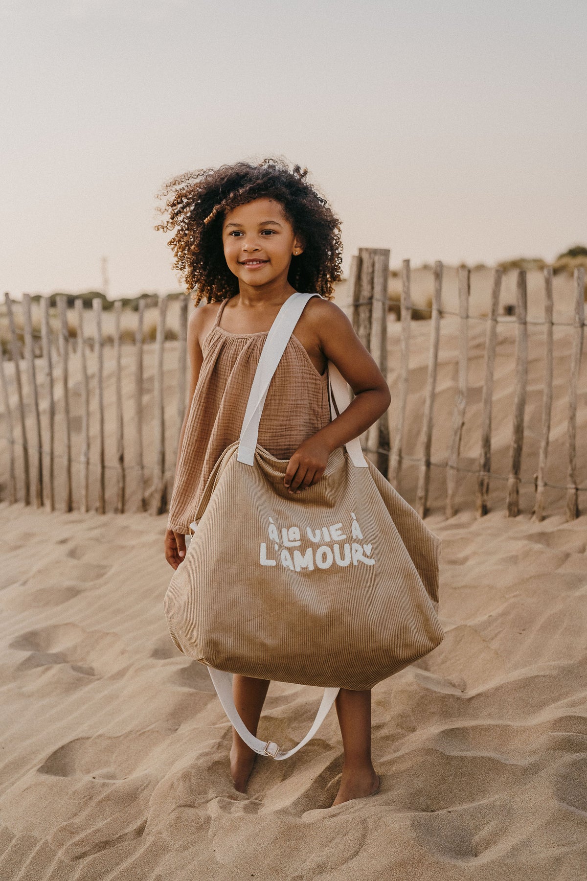 Sac cabas XL - Velours - À la vie à l'amour