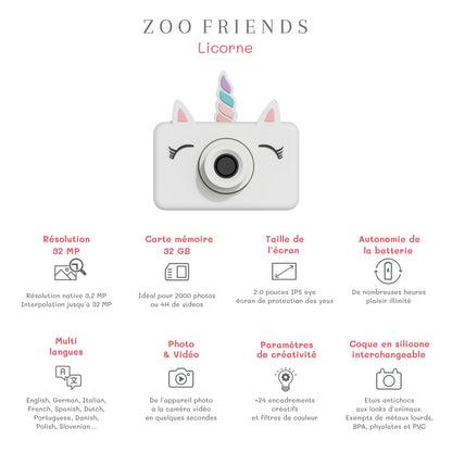 Appareil photo Zoo - Licorne
