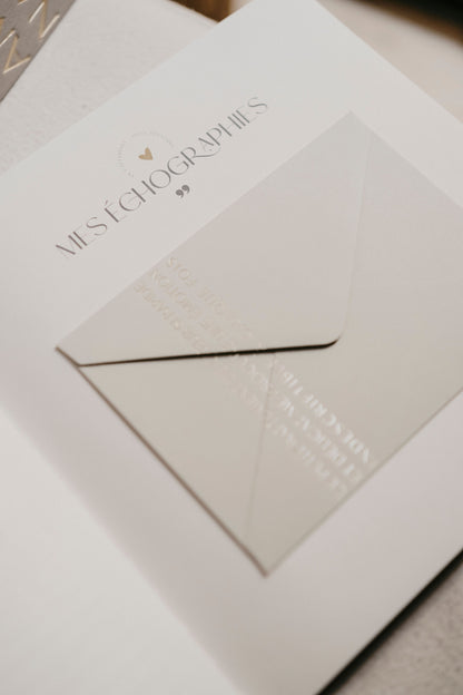 Livre de naissance - Petit Amour - Beige