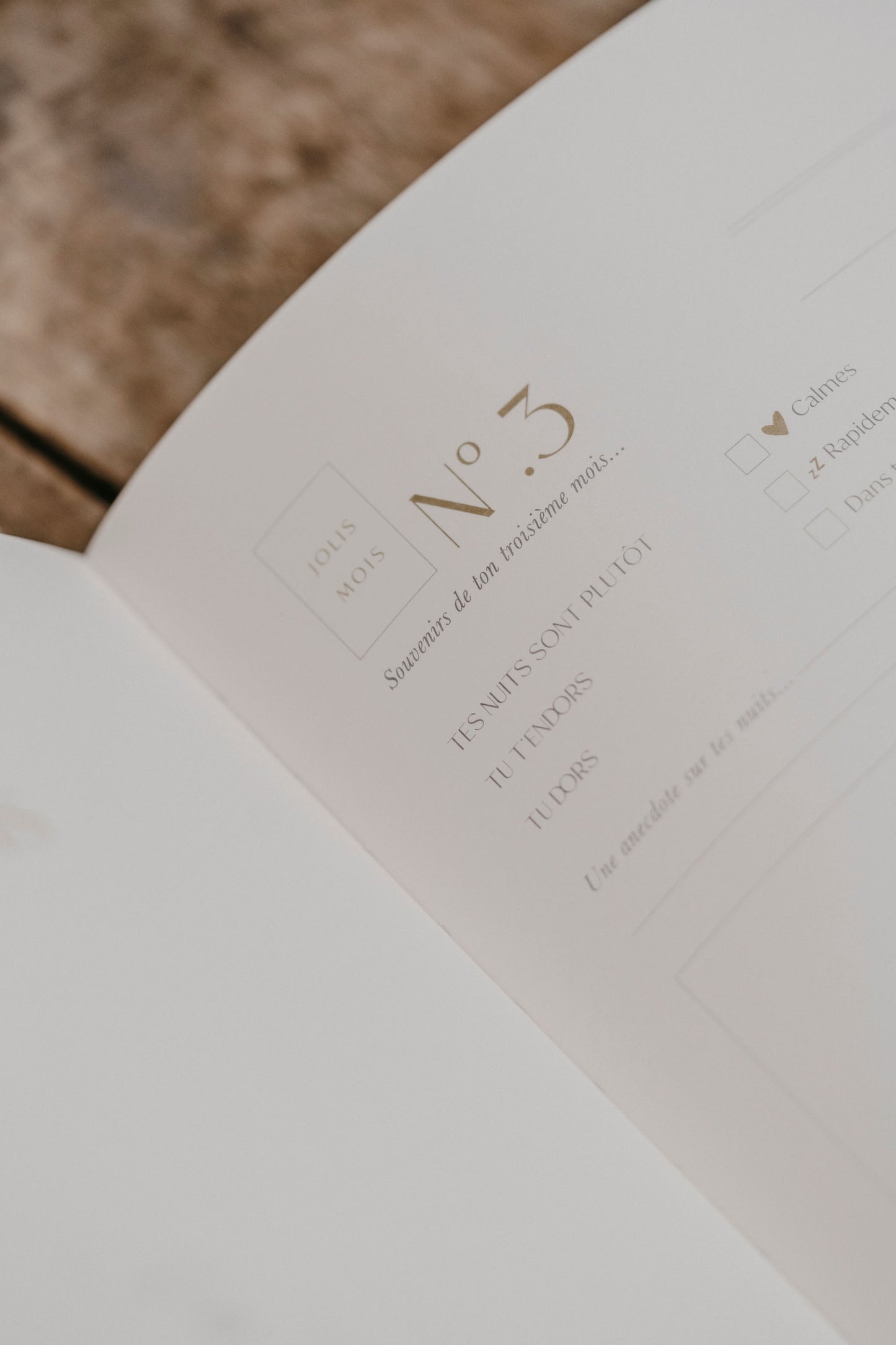 Livre de naissance - Petit Amour - Beige