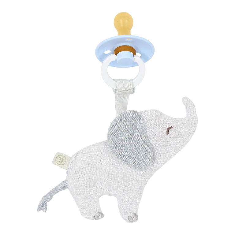 Doudou attache-tétine - Éléphant - Safari Friends