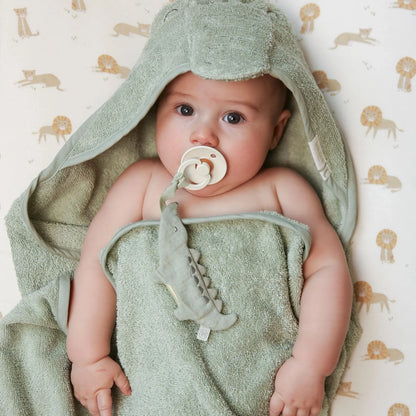 Doudou attache-tétine - Crocodile - Safari Friends