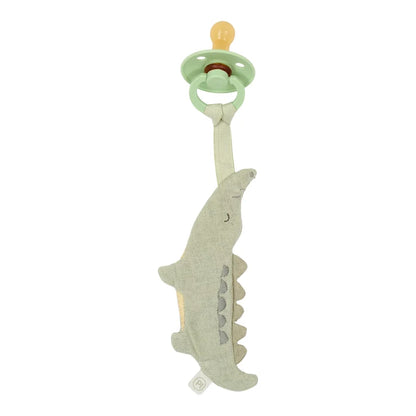Doudou attache-tétine - Crocodile - Safari Friends