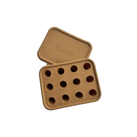 Bac à glaçons en silicone argile avec couvercle, moule à billes
