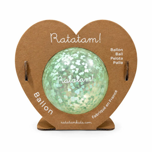 Ballon Mini Coeur - 10 cm - Vert