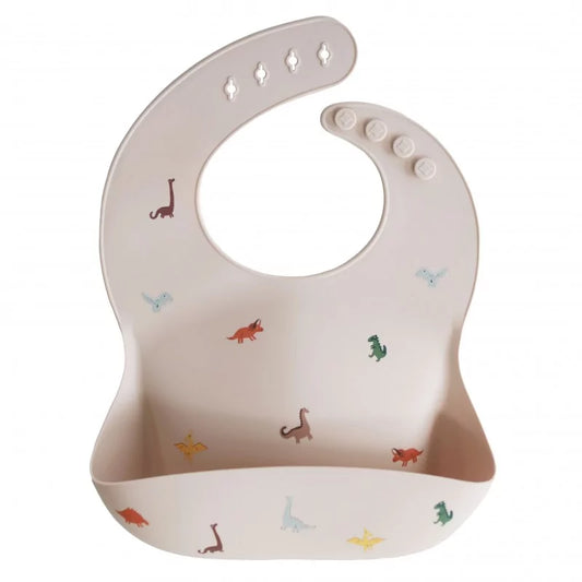 Bavoir en silicone – Dino