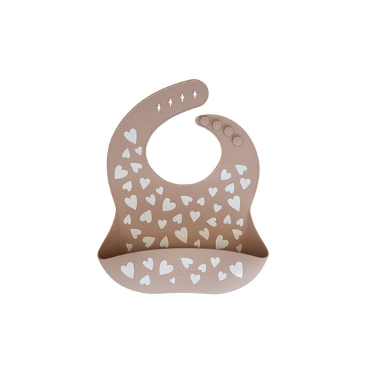 Bavoir en silicone – Fall in love Rose