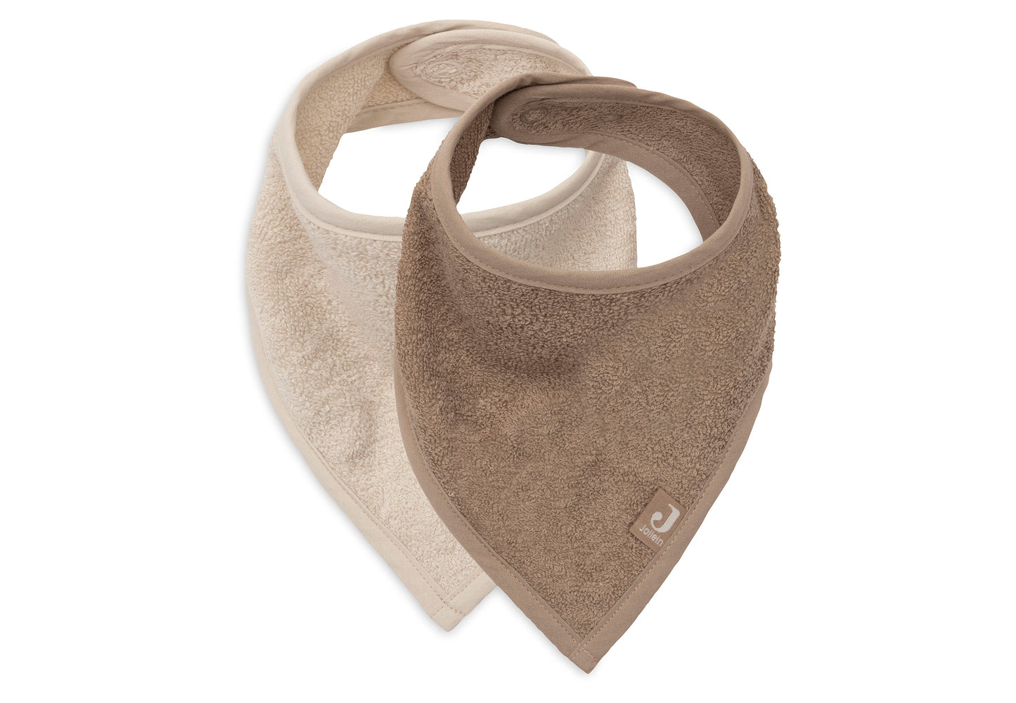 Bavoir bandana - Sand / Milky Coffee
