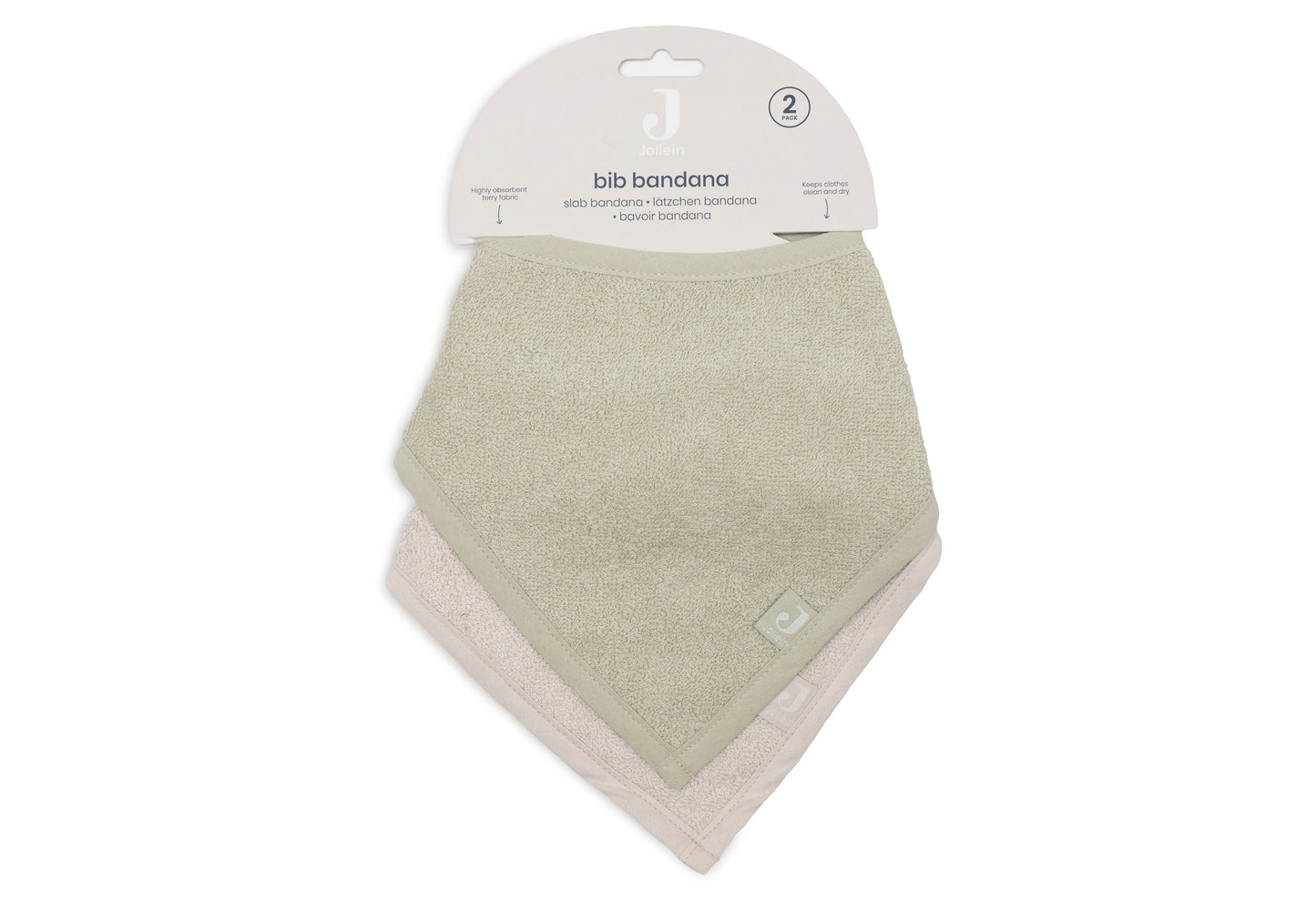 Bavoir bandana - Sand / Soft Matcha