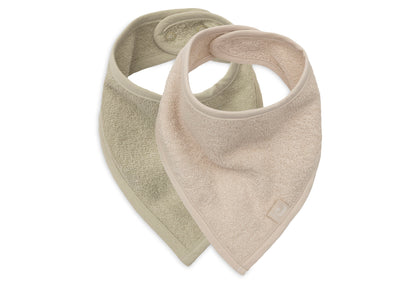 Bavoir bandana - Sand / Soft Matcha