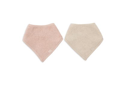 Bavoir bandana - Sand / Silk Rose
