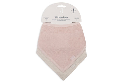 Bavoir bandana - Sand / Silk Rose