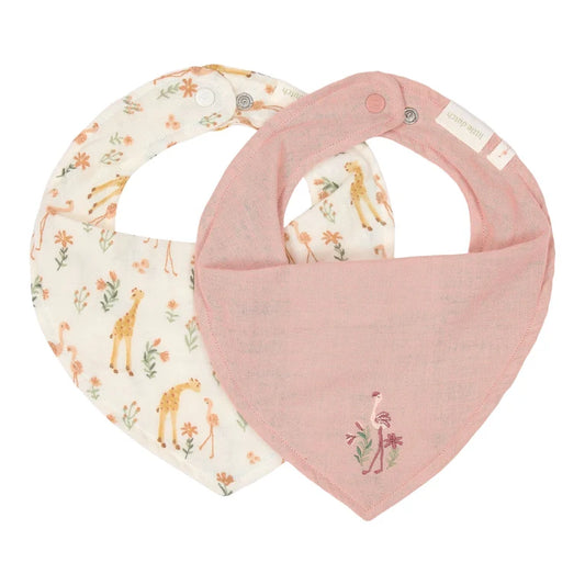 Bavoir bandana - Lot de 2 - Blooming Safari