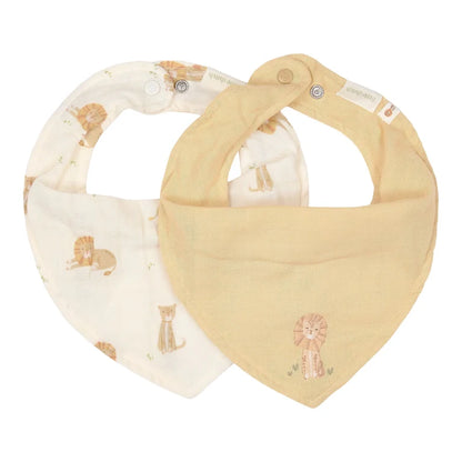 Bavoir bandana - Lot de 2 - Safari Leo