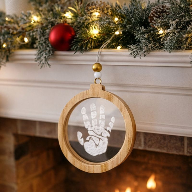 Boule de Noël empreinte – Transparente, vue 3
