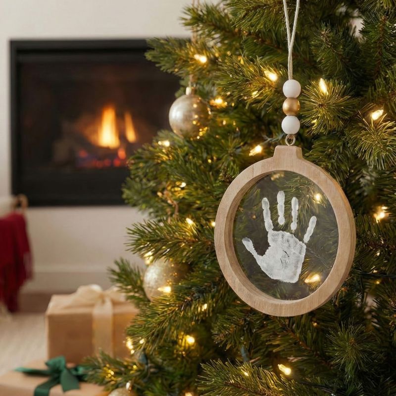 Boule de Noël empreinte – Transparente, vue 2