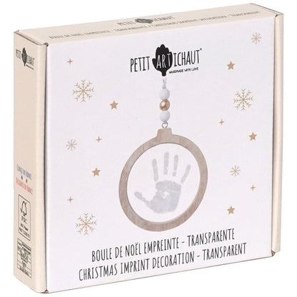 Boule de Noël empreinte – Transparente, vue 8