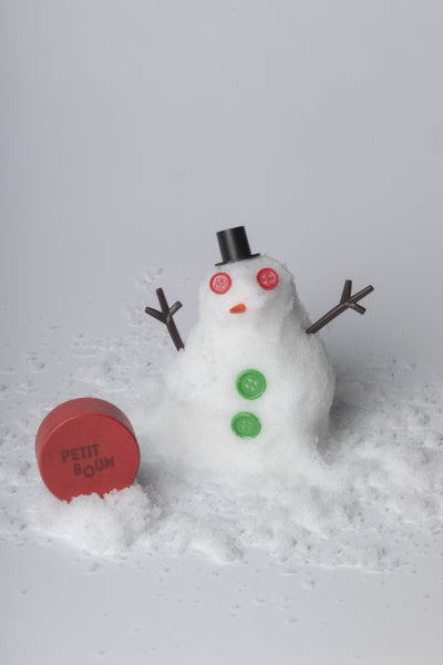 Bouteille sensorielle sonore de noël – Bonhomme de neige, vue 5