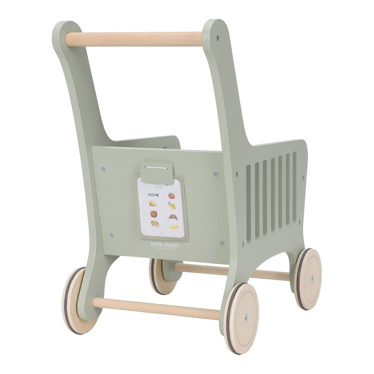 Caddie de courses en bois