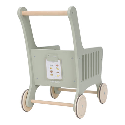 Caddie de courses en bois