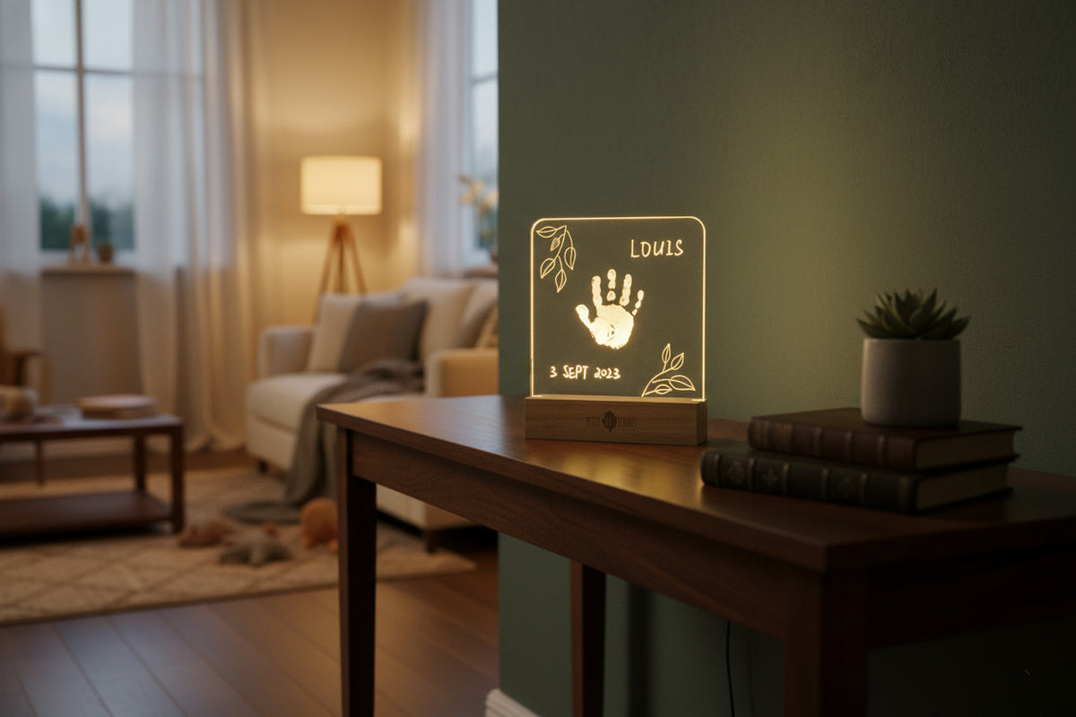 Coffret naissance - Cadre lumineux - Olive Tree