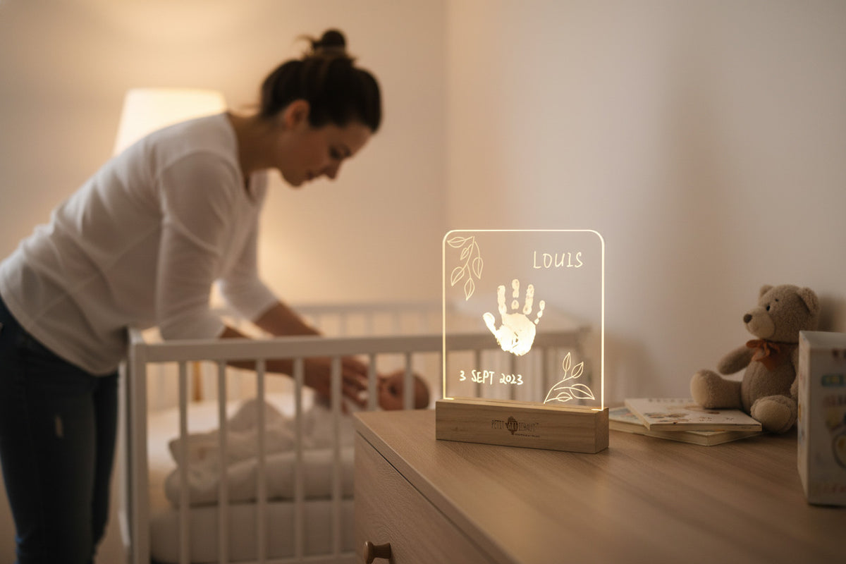 Coffret naissance - Cadre lumineux - Olive Tree