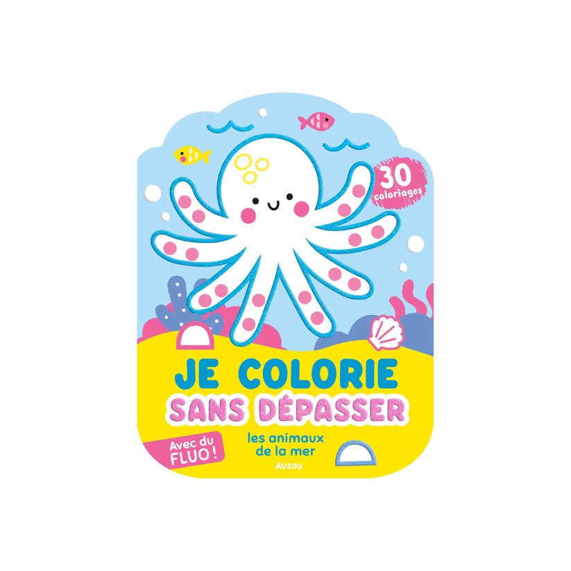 Je colorie sans dépasser - Animaux de la mer