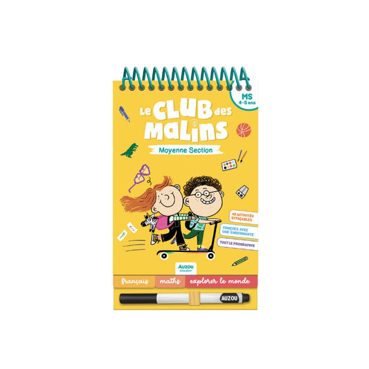 Cahier d'activités – Le club des malins – Moyenne section