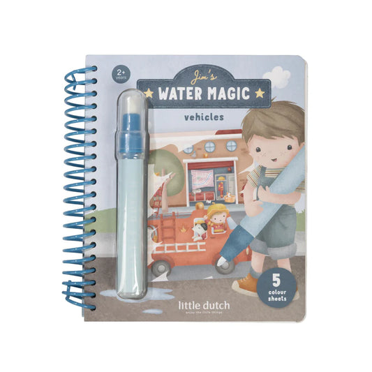 Cahier de coloriage magique à l'eau Jim – Véhicules