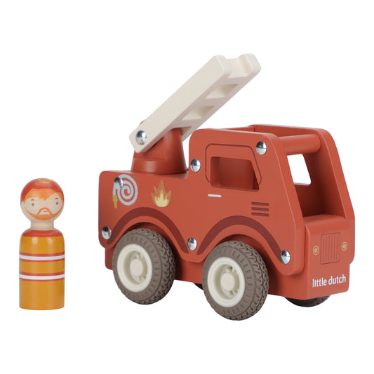 Camion de pompier en bois