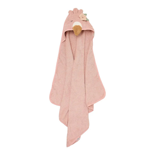 Cape de bain - Flamant Rose - 100 x 100 cm