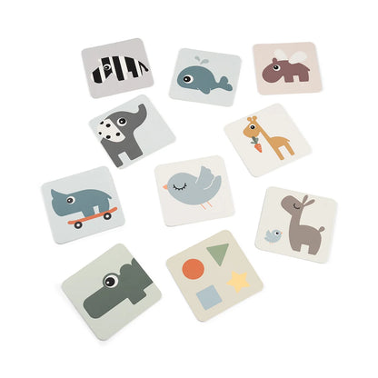 Lot de 10 cartes d'éveil contrastées - Deer Friends