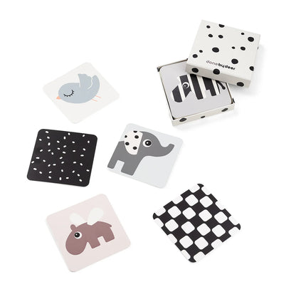 Lot de 10 cartes d'éveil contrastées - Deer Friends