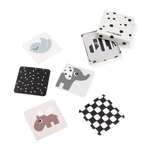 Lot de 10 cartes d'éveil contrastées - Deer Friends