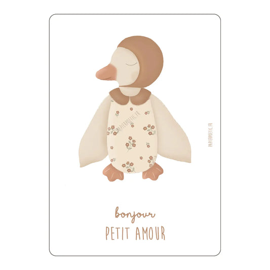 Carte - Doudou canard