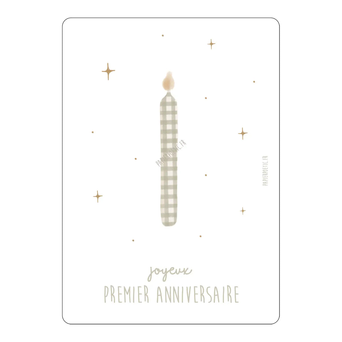 Carte - Joyeux premier anniversaire