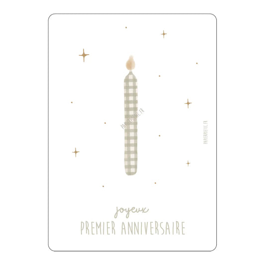 Carte - Joyeux premier anniversaire