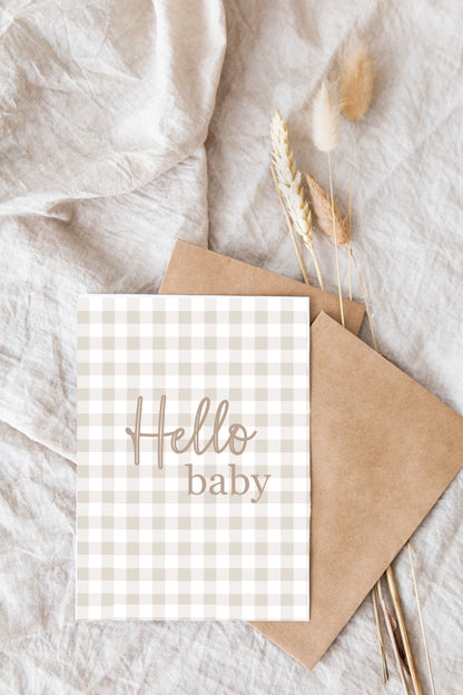 Carte " Hello Baby "