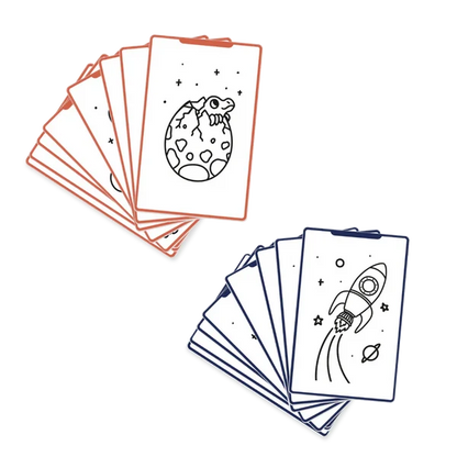 Cartes supplémentaires pour tablette à dessin Kidydraw Mini - Galaxie + Dinosaures