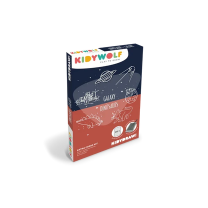 Cartes supplémentaires pour tablette à dessin Kidydraw Mini - Galaxie + Dinosaures