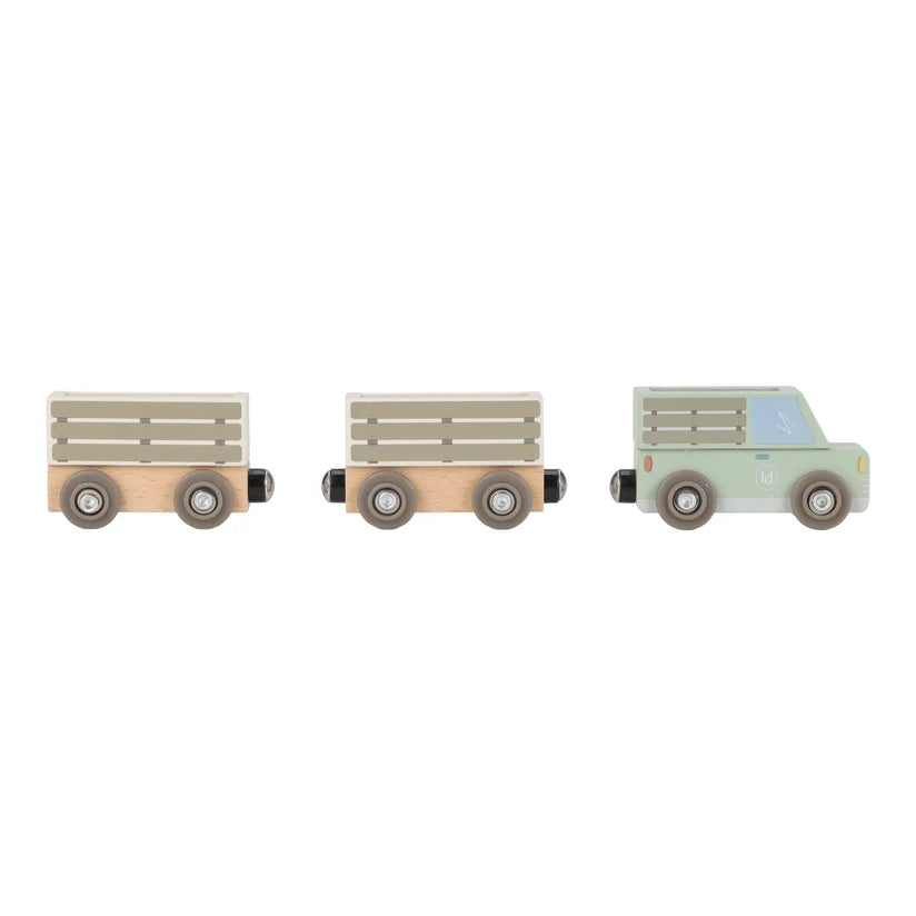 Circuit de train en bois - Safari Friends