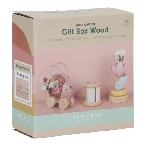 Coffret cadeau - 3 jeux d'éveil en bois - Fairy Garden